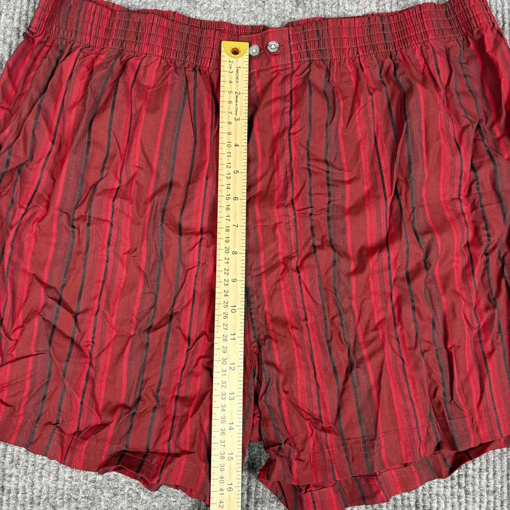 Merona Luxe Mens 2-Pack Fine Cotton Boxers Burgundy Plaid Striped XL Gift Box